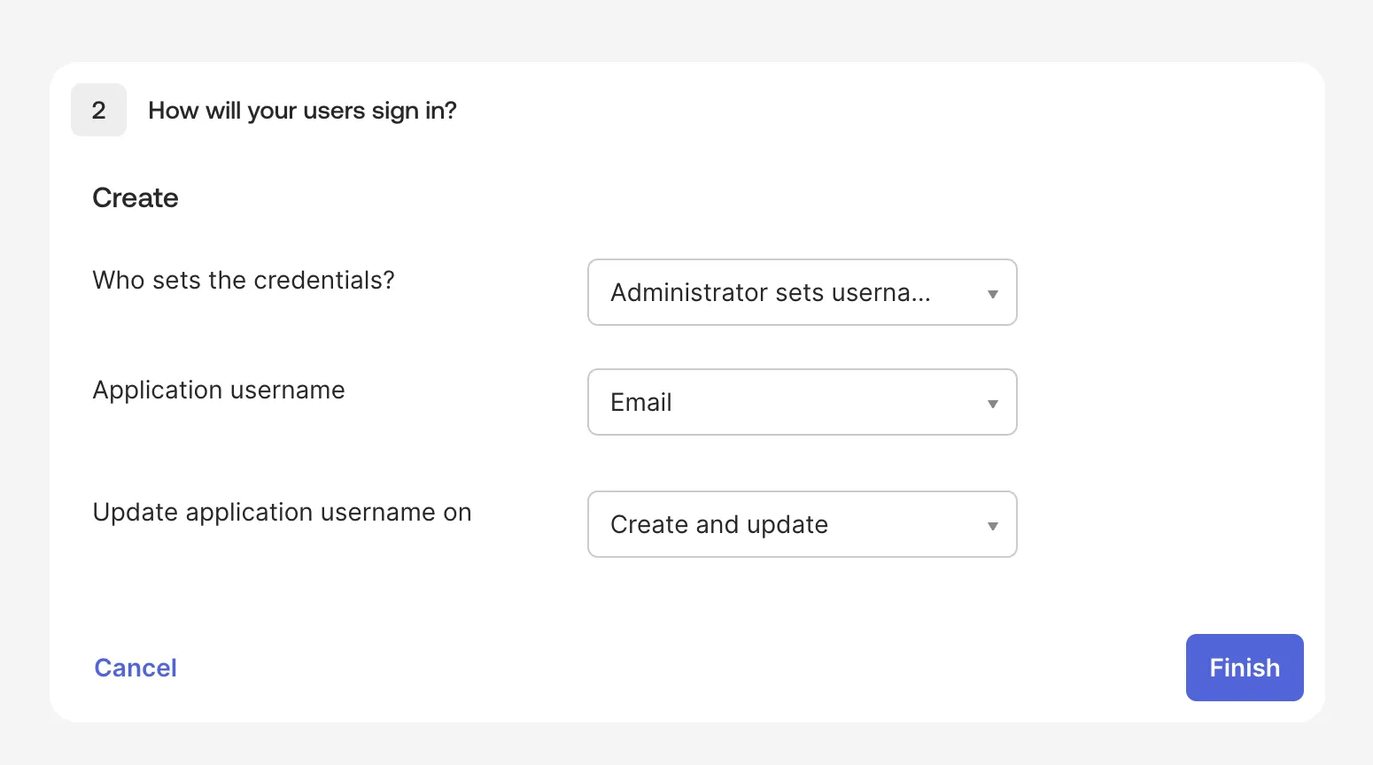 Configure user sign-in settings